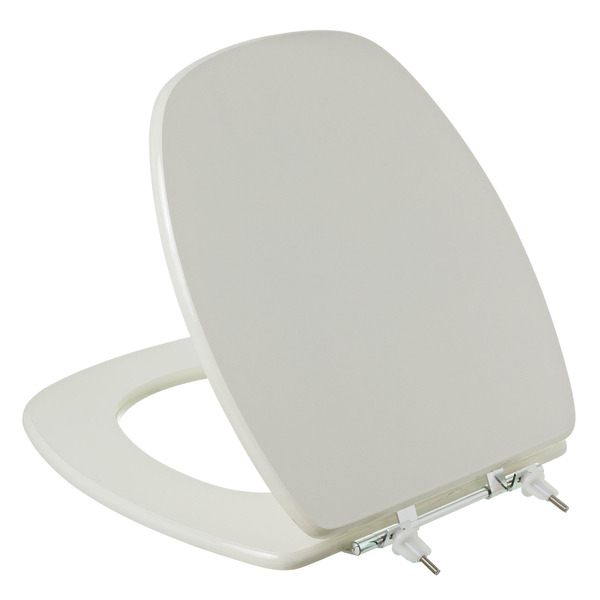 Assento Sanitário Formatos Thema com Fechamento Comum Oval MDF Biscuit Sicmol - Image 3