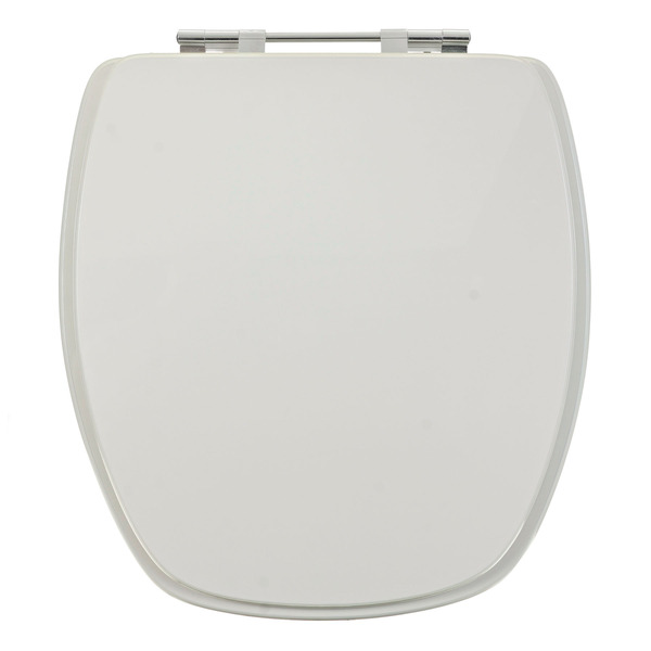 Assento Sanitário Formatos Thema com Fechamento Comum Oval MDF Biscuit Sicmol - Image 2