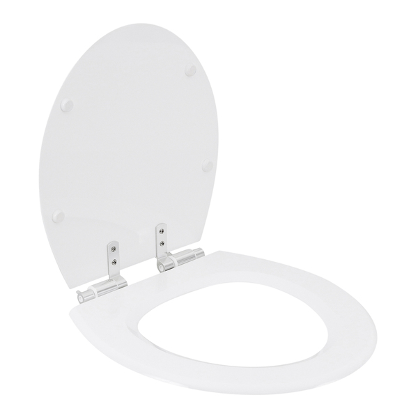Assento Sanitário Convencional com Soft Close Oval Poliéster Branco Sensea