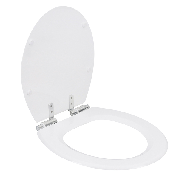 Assento Sanitário Convencional com Soft Close Oval Poliéster Branco Sensea