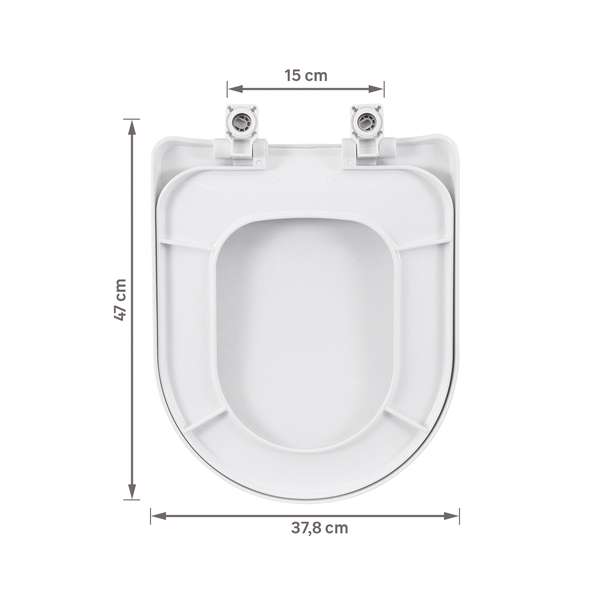 Assento Sanitário Luna Especial Polipropileno Fechamento Suave Branco Sensea - Image 10