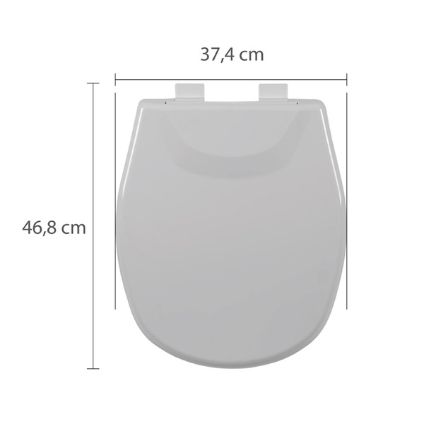 Assento Sanitário Aspen Polipropileno Fechamento Suave Gelo Astra - Image 5