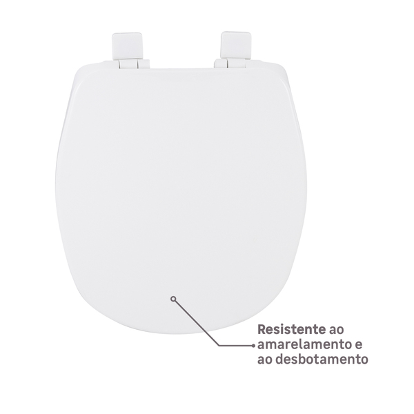 Assento Sanitário Aspen Polipropileno Fechamento Suave Branco Sensea - Image 2