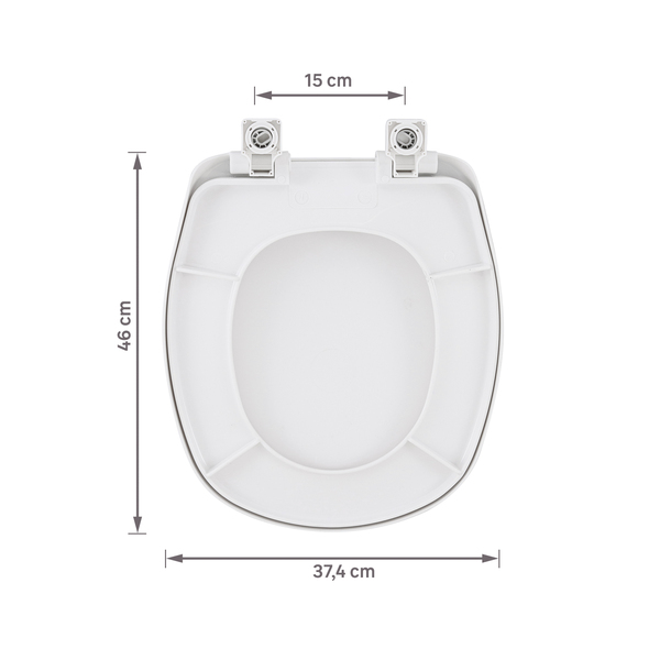 Assento Sanitário Aspen Polipropileno Fechamento Suave Branco Sensea - Image 9