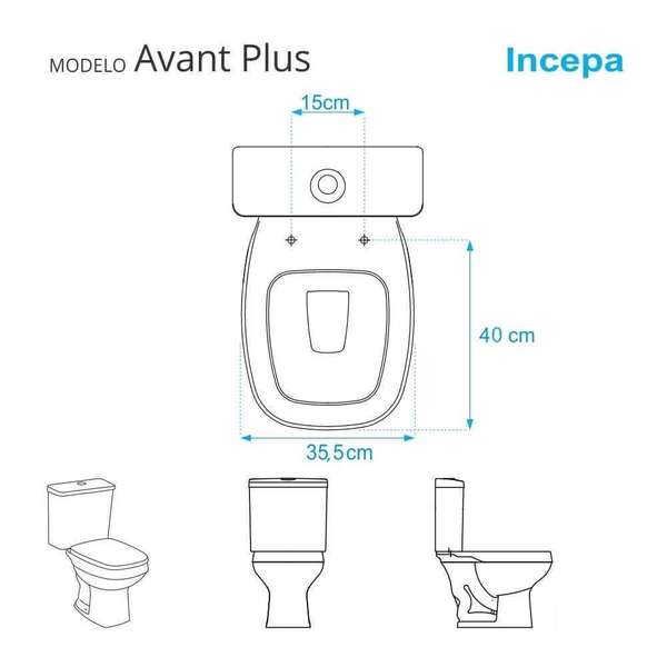Assento Sanitário Avant Plus Branco Para Vaso Incepa - Image 5