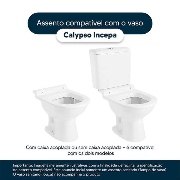 Assento Sanitário Calypso Biscuit (bege Claro) Para Vaso Incepa Laufen - Image 4