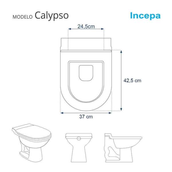 Assento Sanitário Calypso Biscuit (bege Claro) Para Vaso Incepa Laufen - Image 3