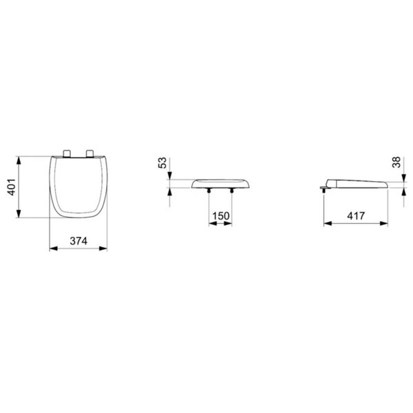 Assento Sanitário Com Softclose® Fit Plus Celite Branco Brilhante - Image 4