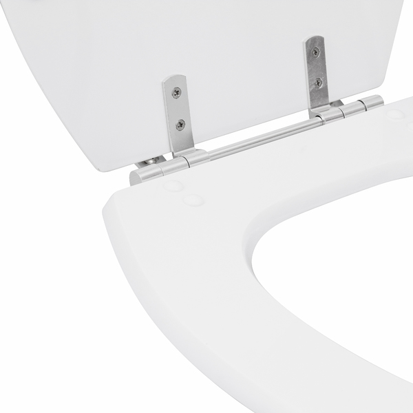 Assento Sanitário Convencional com Fechamento Comum Oval Poliéster Branco Sensea - Image 4