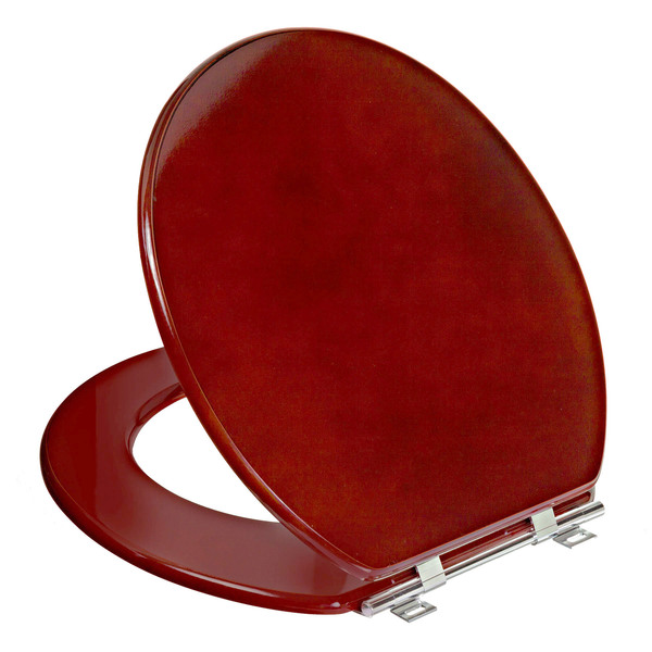 Assento Sanitário Convencional com Fechamento Comum Oval MDF Mogno Sicmol - Image 3