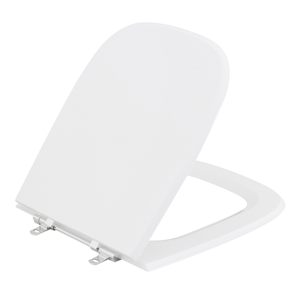 Assento Sanitário Formatos Debba com Fechamento Comum Quadrado Poliéster Branco Sensea - Image 3