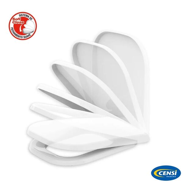 Assento Sanitário Deca Modelo Quadra/polo/unic Soft Close Branco Censi - Image 2