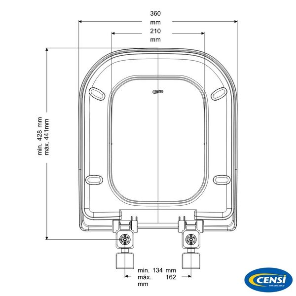 Assento Sanitário Deca Modelo Quadra/polo/unic Soft Close Branco Censi - Image 4