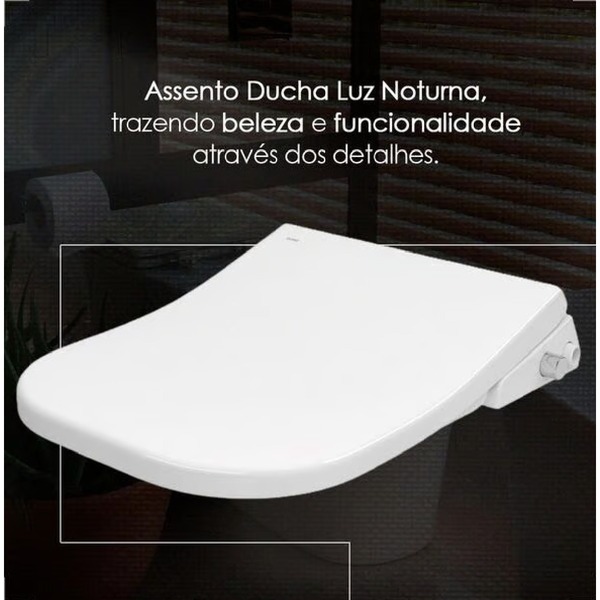 Assento Sanitário Deca Smart Ap.415b.17 Com Ducha E Luz Noturna Branco - Image 5