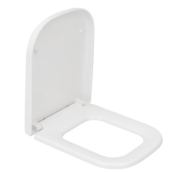 Assento Sanitário Formatos Quadra com Soft Close Quadrado Termofixo Branco Deca