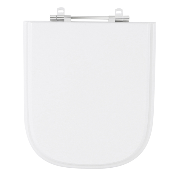 Assento Sanitário Formatos Gap com Fechamento Comum Quadrado Poliéster Branco Sensea - Image 2