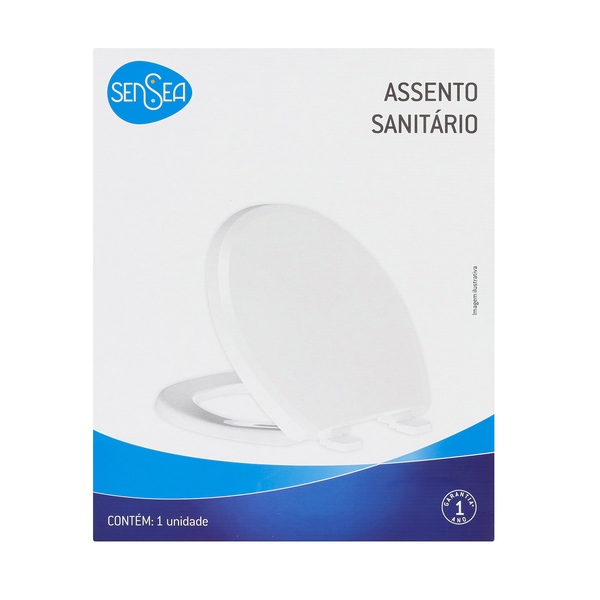 Assento Sanitário Lille|Etna Polipropileno Fechamento Suave Branco Sensea - Image 10