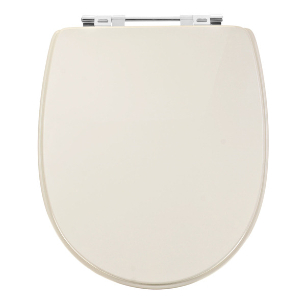 Assento Sanitário Formatos Village com Fechamento Comum Oval MDF Creme Sicmol - Image 2