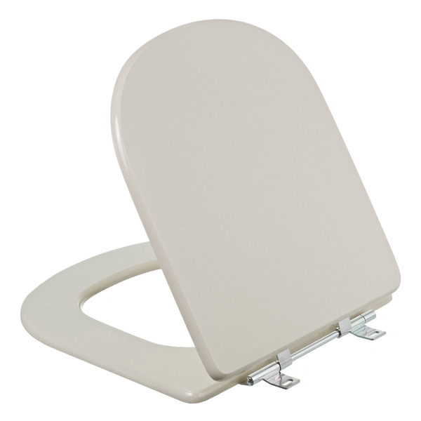 Assento Sanitário Formatos Vogue Plus e Etna com Fechamento Comum Quadrado MDF Creme Sicmol - Image 3