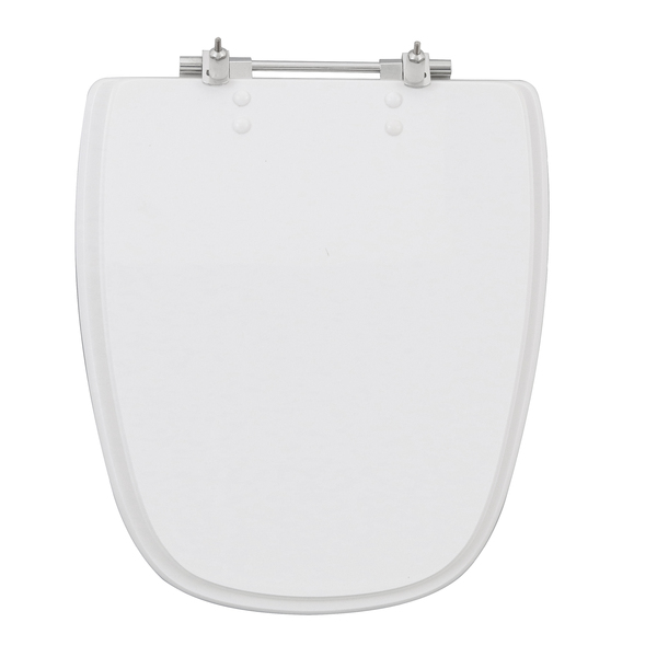 Assento Sanitário Formatos Monte Carlo com Fechamento Comum Quadrado Poliéster Branco Sensea - Image 2