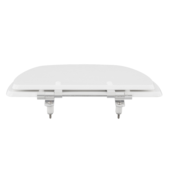 Assento Sanitário Formatos Monte Carlo com Fechamento Comum Quadrado Poliéster Branco Sensea - Image 4