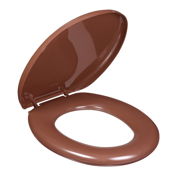 Assento Sanitário Convencional Espuma Marrom Fechamento Comum Astra