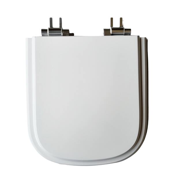 Assento Sanitário Poliéster Branco com Fechamento Suave Sensea