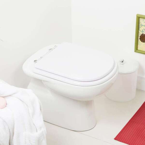 Assento Sanitário Poliéster Vogue Plus Branco Para Vaso Deca 1.6gpf 6lpf - Image 6