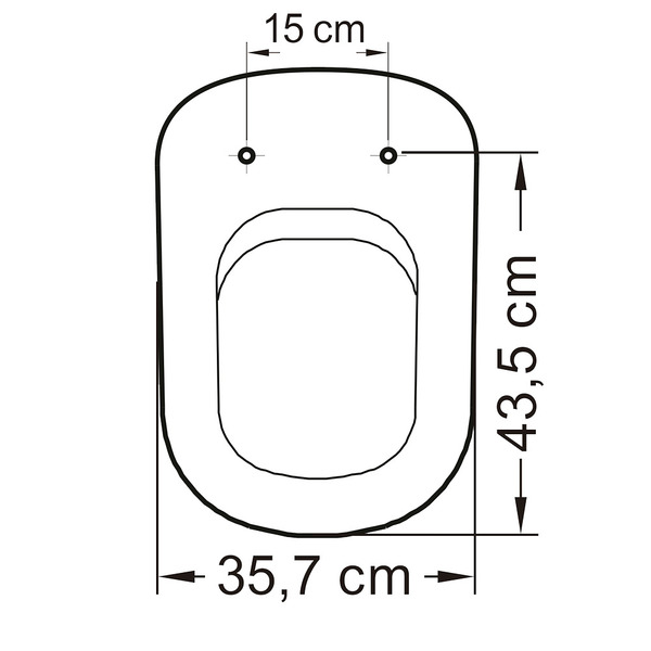 Assento Sanitário Quadrado Polipropileno Branco com Fechamento Comum Tupan - Image 9