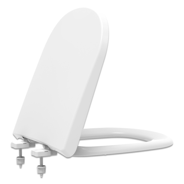 Assento Sanitário Quadrado Polipropileno Branco com Fechamento Comum Tupan - Image 5