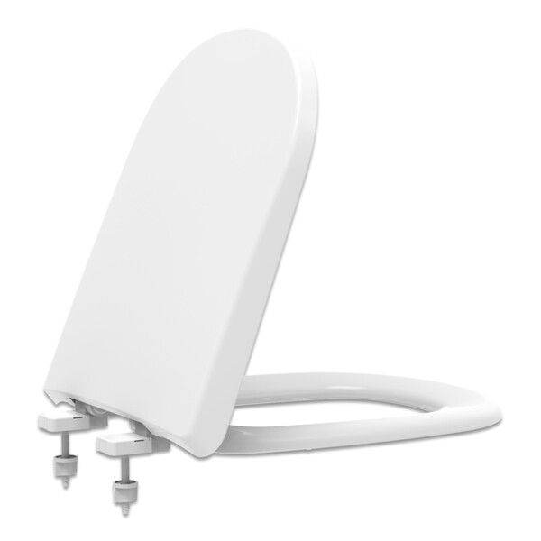 Assento Sanitário Quadrado Polipropileno Branco com Fechamento Comum Tupan