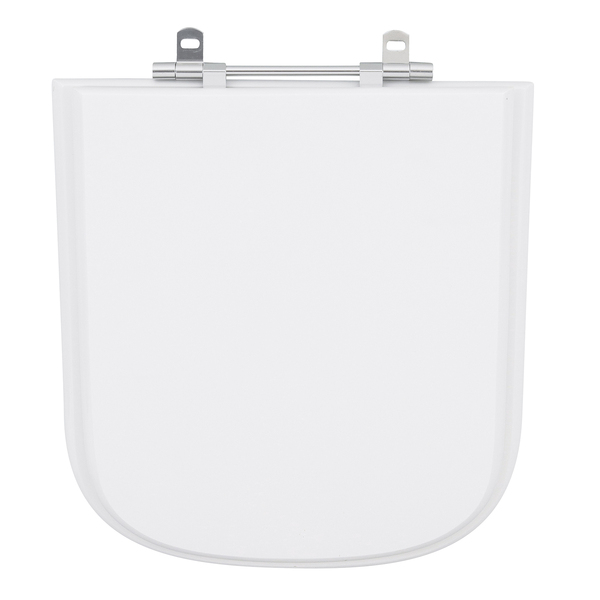 Assento Sanitário Formatos Quadra com Fechamento Comum Quadrado Poliéster Branco Sensea - Image 2