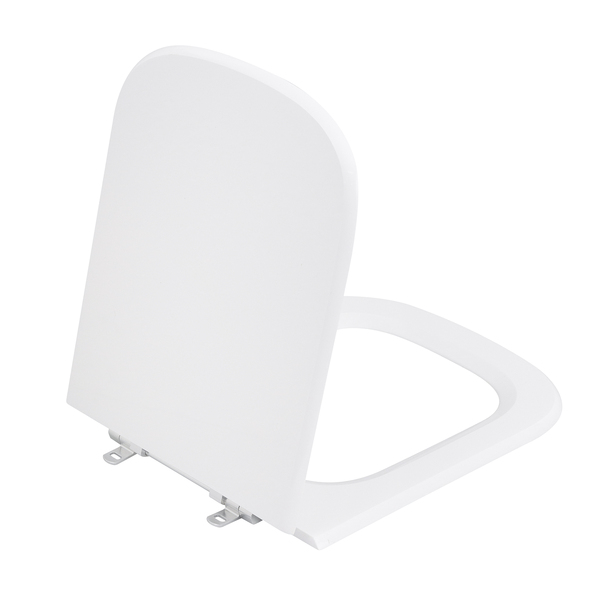 Assento Sanitário Formatos Quadra com Fechamento Comum Quadrado Poliéster Branco Sensea - Image 4