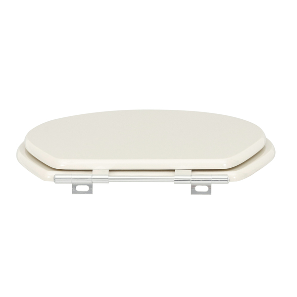 Assento Sanitário Formatos Ravena, Targa, Izy e Studio com Fechamento Comum Oval MDF Creme Sicmol - Image 7