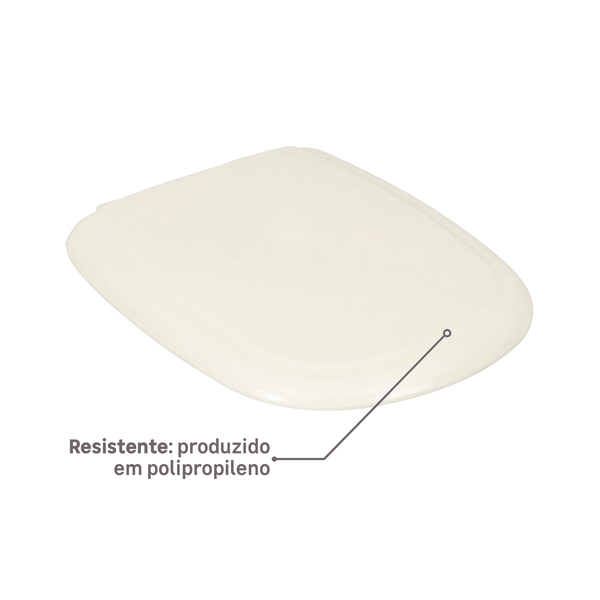 Assento Sanitário Sabatini Polipropileno Palha Fechamento Suave Tupan - Image 3