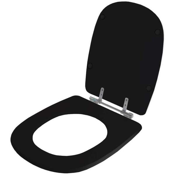Assento Sanitário Sabatini Preto Para Vaso Icasa - Image 2