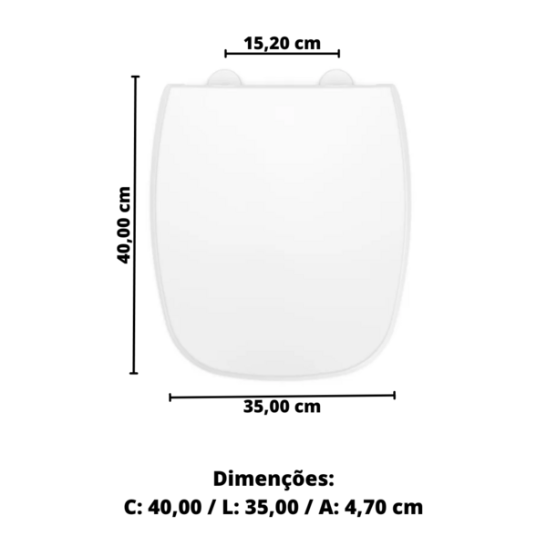 Assento Sanitario Soft Close Branco Incepa - Unico - Image 6