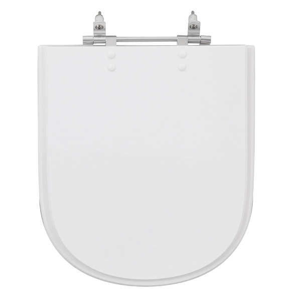 Assento Sanitário Formatos Vogue Plus com Fechamento Comum Quadrado Poliéster Branco Sensea - Image 2