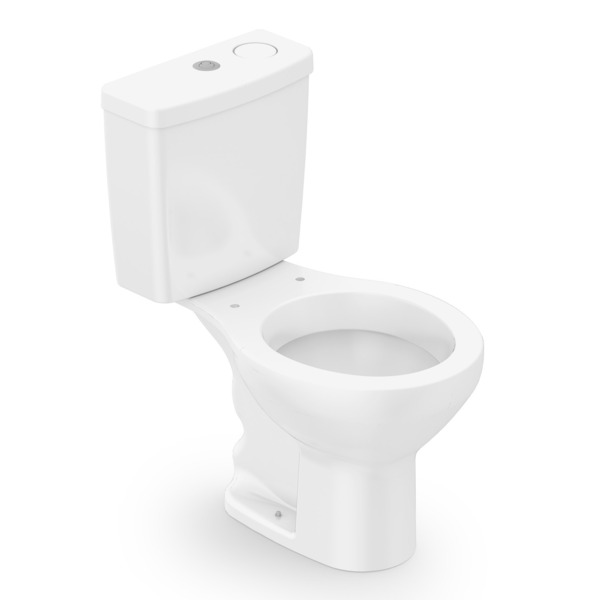 Bacia Com Caixa Acoplada Ecoflush 3/6 Lts Smart Clean Azálea Branco Celite - Image 2