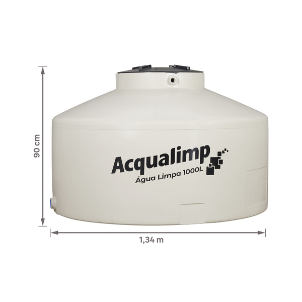Caixa d'Água 1.000L em Polietileno Água Limpa Acqualimp - Image 3