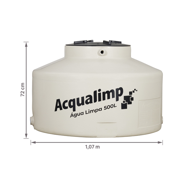 Caixa d'Água 500L em Polietileno Água Limpa Acqualimp - Image 3