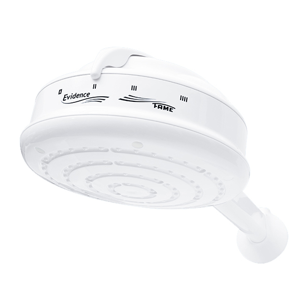 Chuveiro Elétrico Multitemperatura com Cano 127V (110V) 5400W Branco Evidence Fame