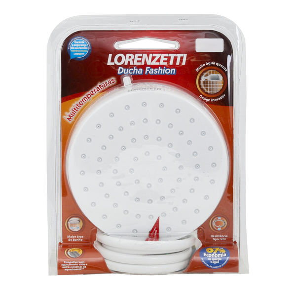 Chuveiro Elétrico Multitemperatura 127V (110V) 5500w Branco Redondo Fashion Lorenzetti - Image 7