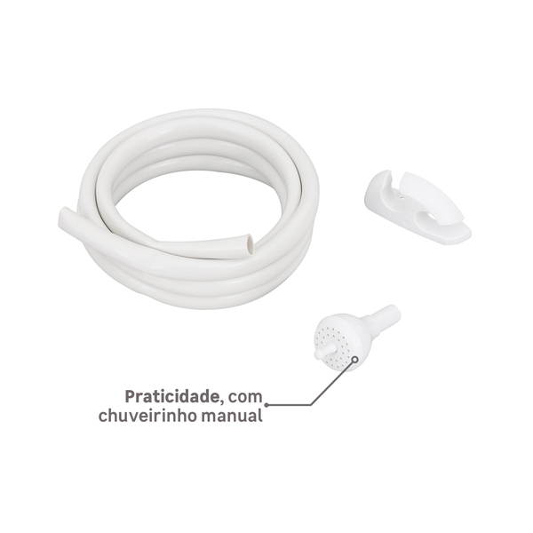 Chuveiro Elétrico Multitemperatura 127V (110V) 5500w Branco Quadrado Futura Lorenzetti - Image 5