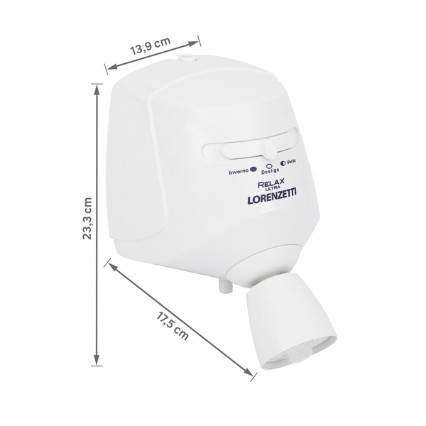 Chuveiro Elétrico Multitemperatura 127V (110V) 5500w Branco Redondo Relax Lorenzetti - Image 7