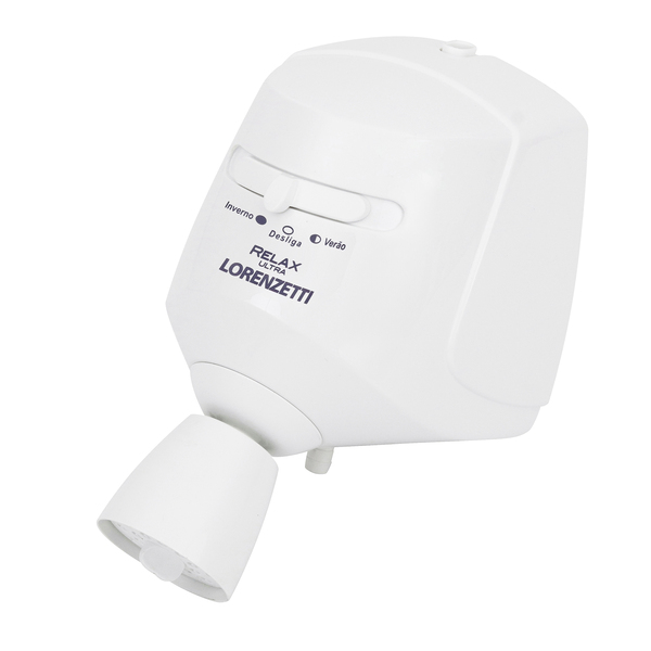 Chuveiro Elétrico Multitemperatura 127V (110V) 5500w Branco Redondo Relax Lorenzetti