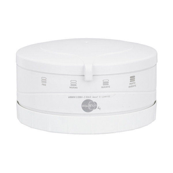 Chuveiro Elétrico Multitemperatura 220V 6800w Branco Redondo 4T Equation