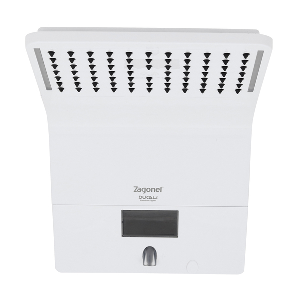 Chuveiro Elétrico Híbrido Eletrônico com Visor Digital 127V (110V) 5500w Branco Quadrado Ducali Premium Digital Zagonel - Image 4