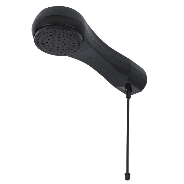 Chuveiro Elétrico Eletrônico 127V (110V) 5500w Preto Redondo Luka Equation