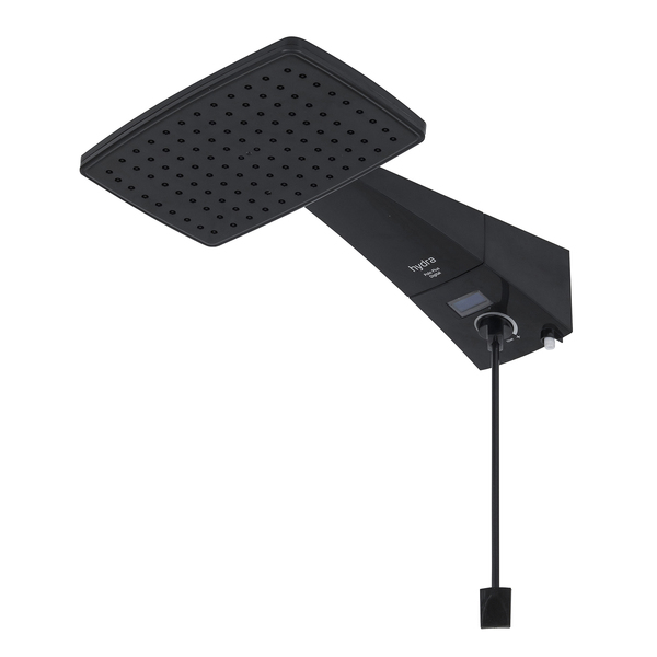 Chuveiro Elétrico Eletrônico com Visor Digital 127V (110V) 5500w Preto Quadrado Polo Plus Hydra